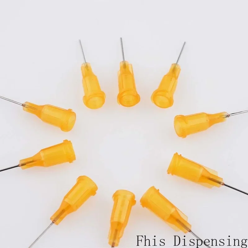 إبر توزيع قياسية ISO ، قفل Pp Luer ، أنبوب محوري ، دقة طول ss Dispense ، أطراف غير حادة 23 جم ، من من من من من نوع W ،