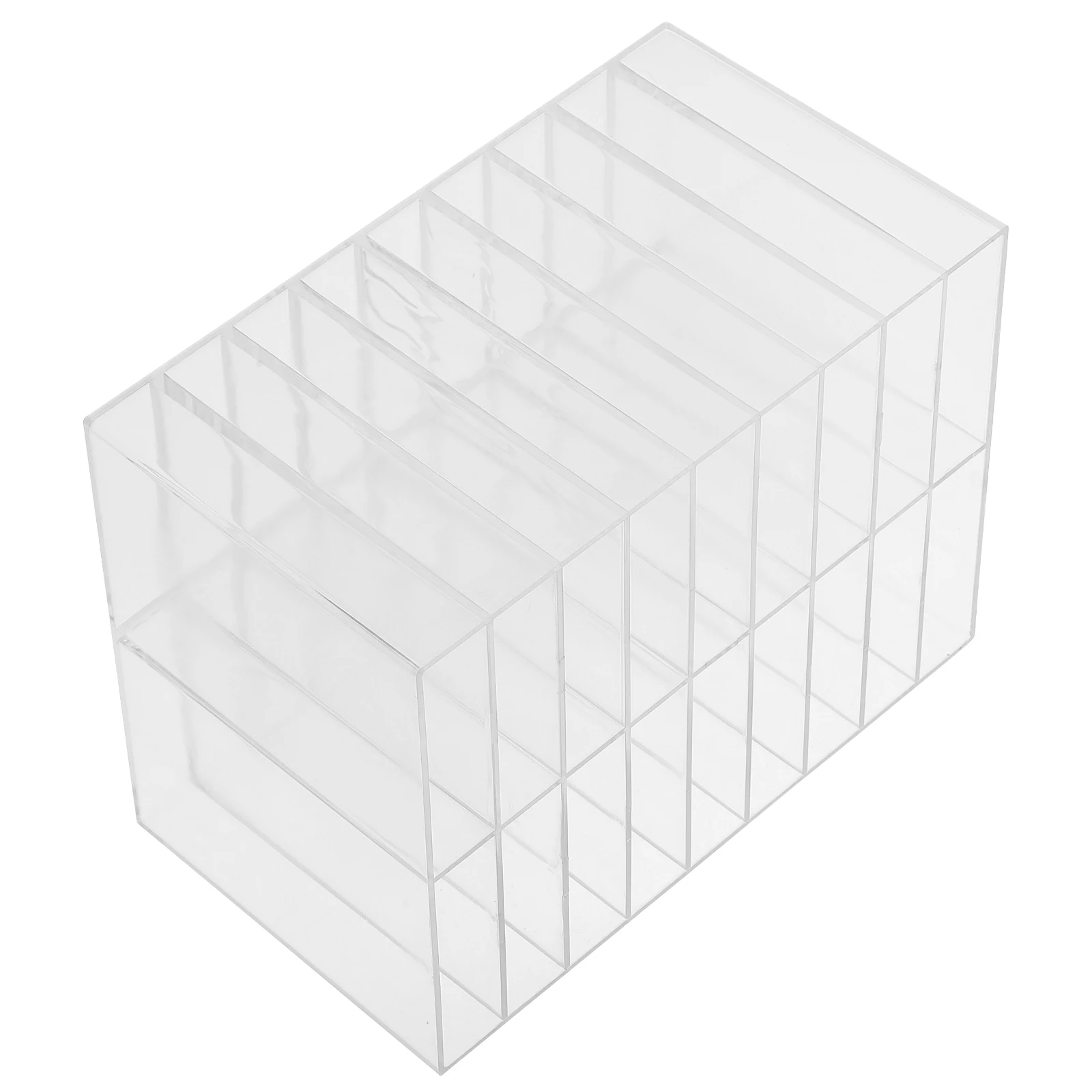 

18-Grid Transparent Pen Holder Large Capacity Marker Storage Rack Pen Organizer for Office School Desk Sorting Holder