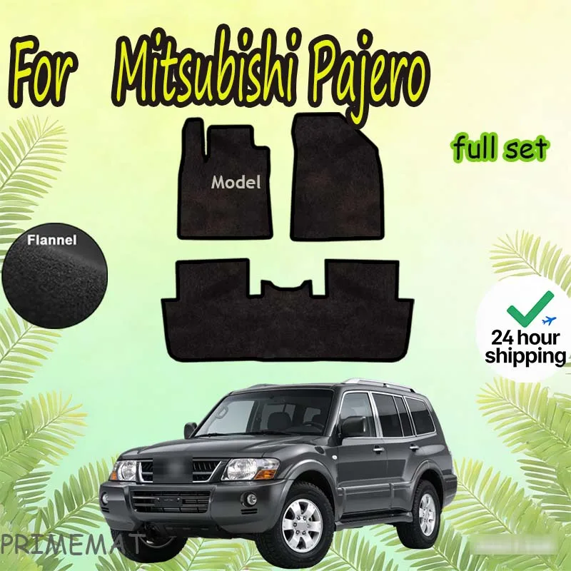 

Велюровые коврики для автомобиля с кнопками для Mitsubishi Pajero 2008–2011 5saat MK4 Montero Shogun V73 с короткой колесной базой