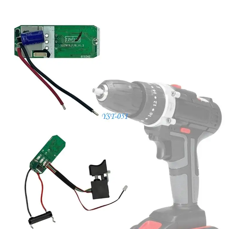 E15A 16.8V Electronic Drill Control Board Part for Daily Repair Service Use