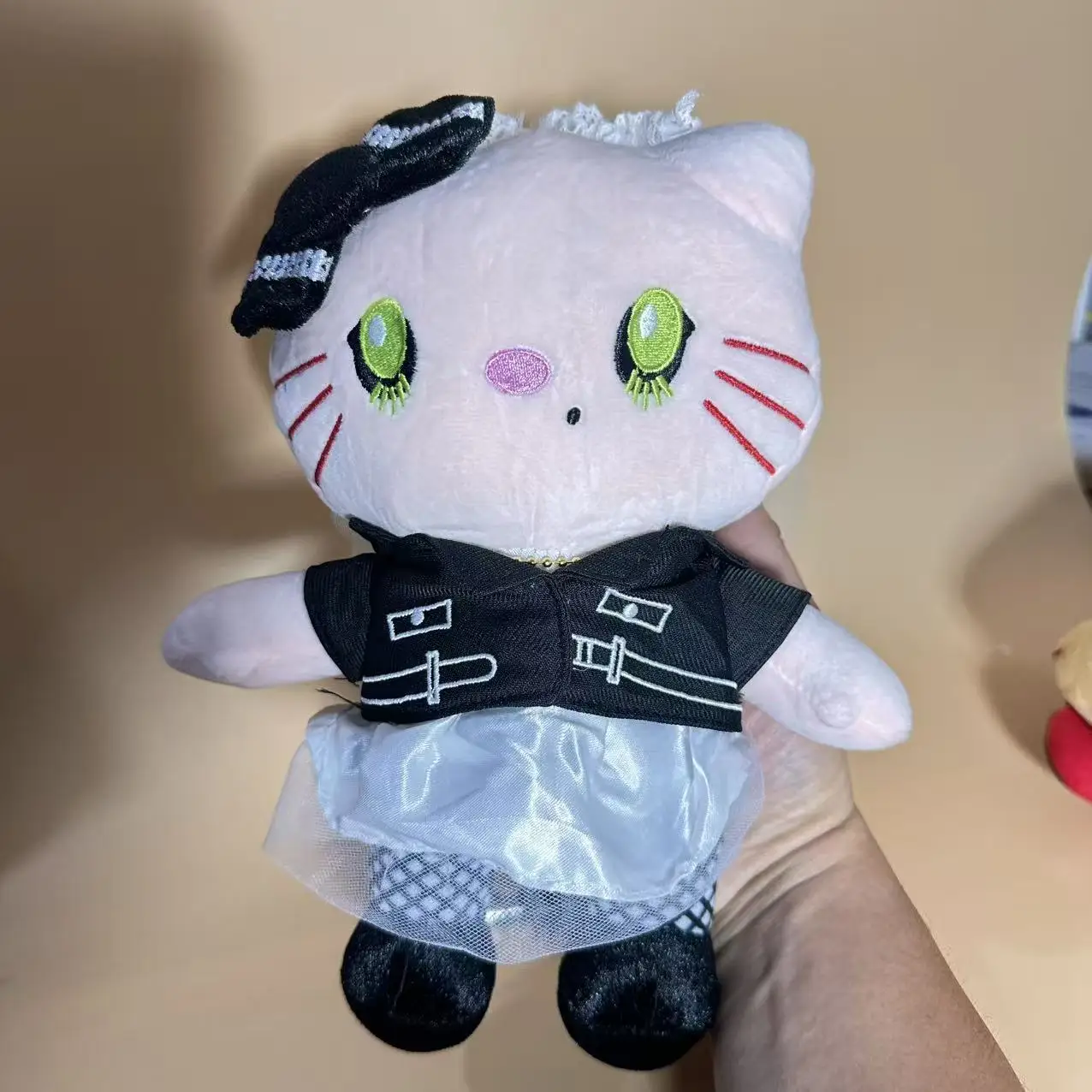 Anime Hello Kitty Plush Kawaii Action Figure Toys Chuacky Doll Cute Pendant Keys Girl Halloween Christmas Birthday Gifts