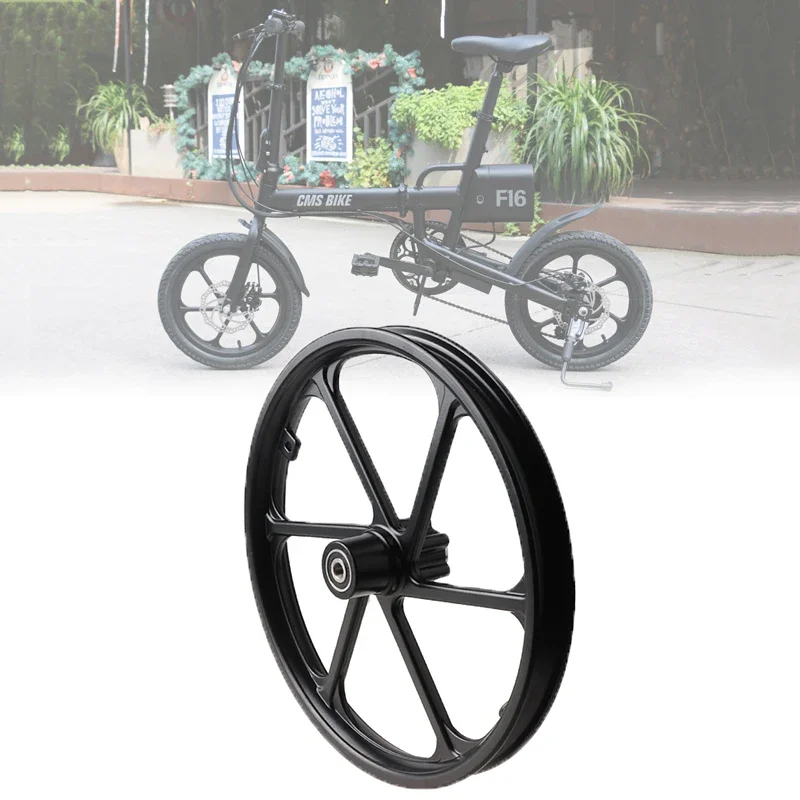 

16 Inch Front Wheels Aluminum Alloy 16x1.75 Wheel Hub for CMS BIKE F16 F16-PLUS Electric Bike Scooter Folding Bike Parts
