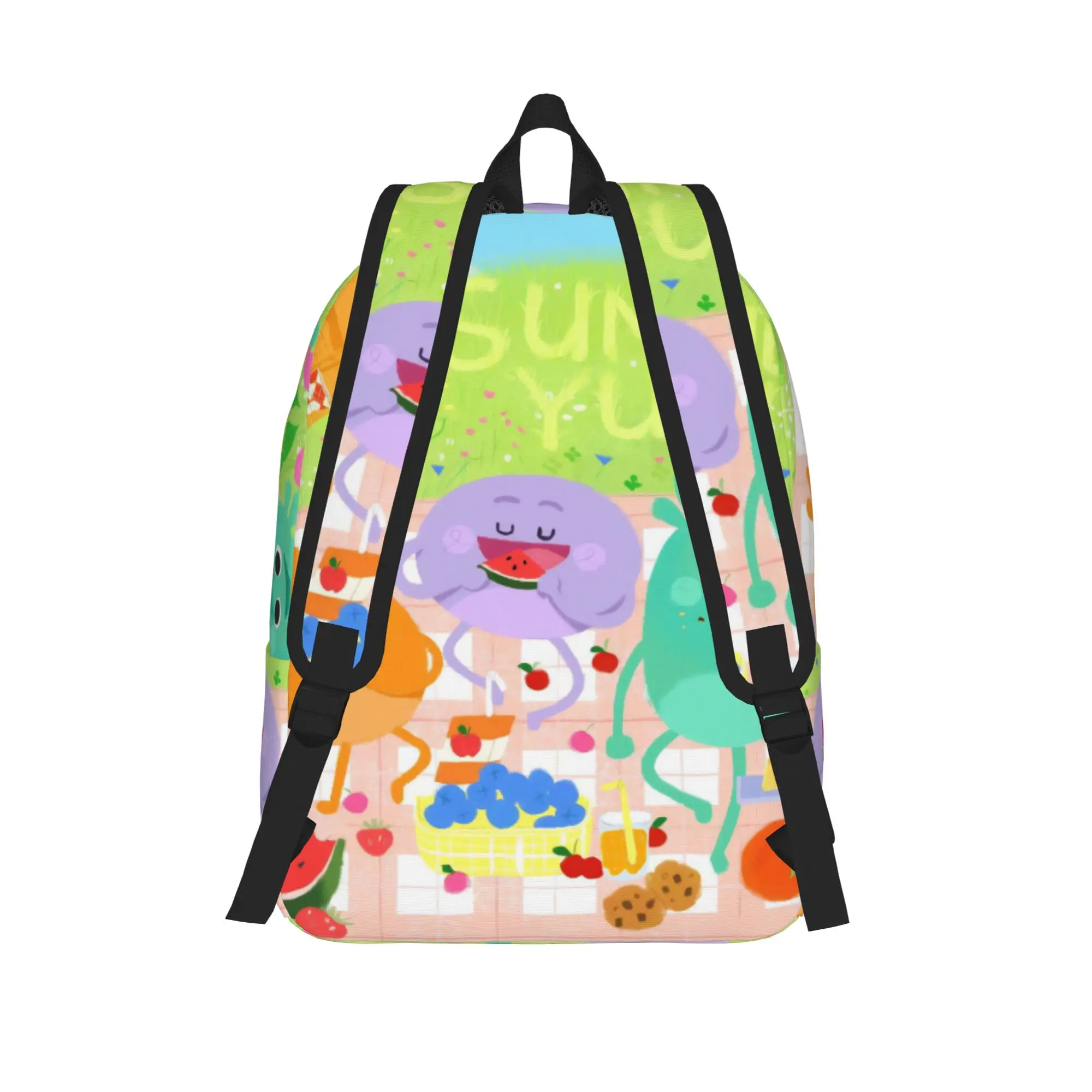 Bumbles Educational Cartoon Nums Backpack for Men Women Casual High School Business Daypack Summer Yum Laptop Canvas Bags Gift