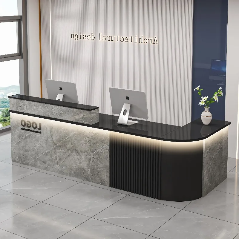 

Modern Shop Reception Desks Organizers Design Long Executive Restaurant Hotel Reception Desks Luxury Mostrador Lounge Furniture