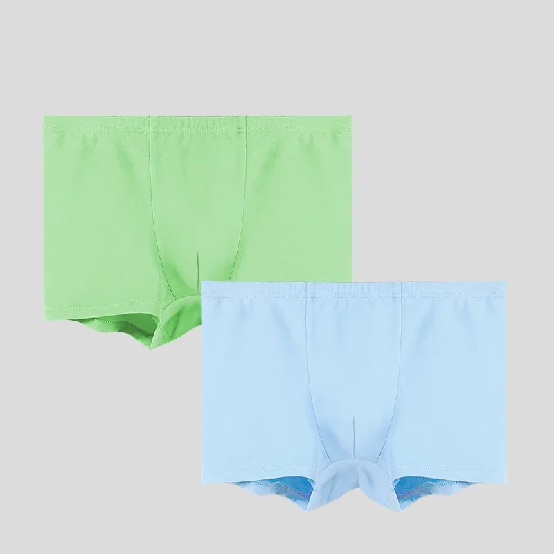

5PCS Boys' underwear, children's pure cotton baby four-corner shorts, summer thin style for little children, boys' flat corner