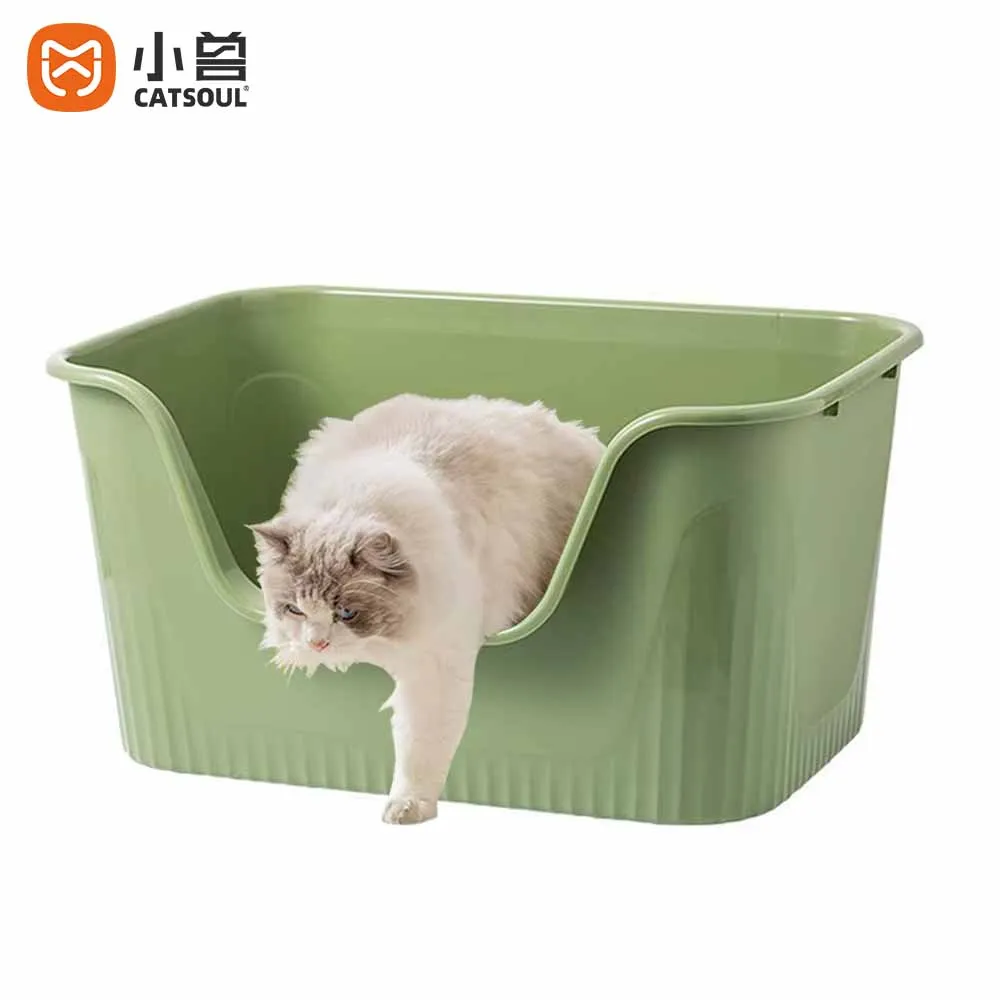 

Wholesale Open Top Extra Large Space Cat Toilet Litter Box Cat Litter Box Pet Easy Clean with Bright Colors for Cats
