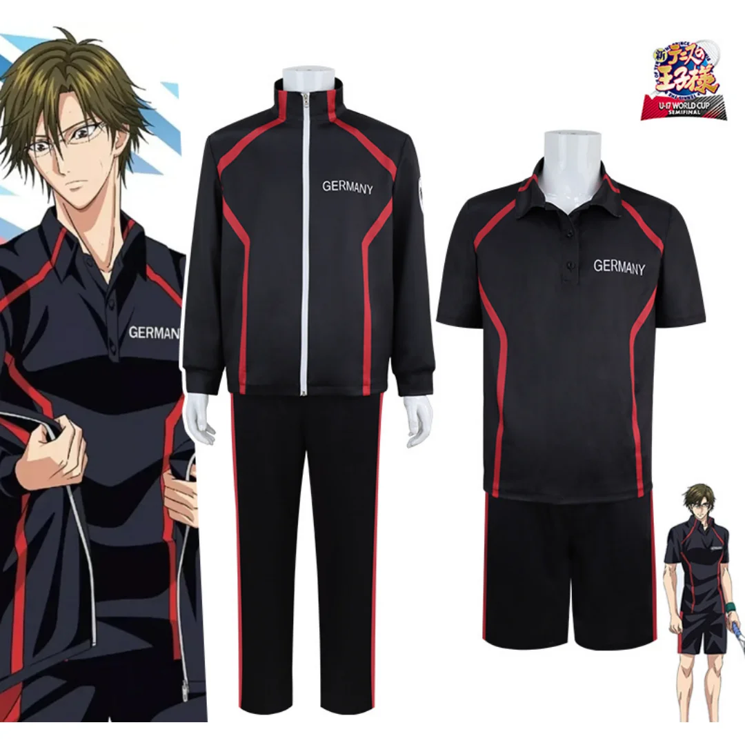 

New The Prince of Tennis Cosplay Costume Echizen Ryoma Sportswear Youth Team School Uniform Halloween Party Jersey
