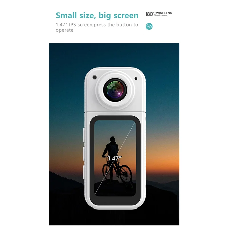 A97I-New S70 2.7K WIFI APP Thumb Camera Ultra-Long Battery Life Thumb Sports Camera HD Cycling Camera 1080P Pet Camera - Image 2