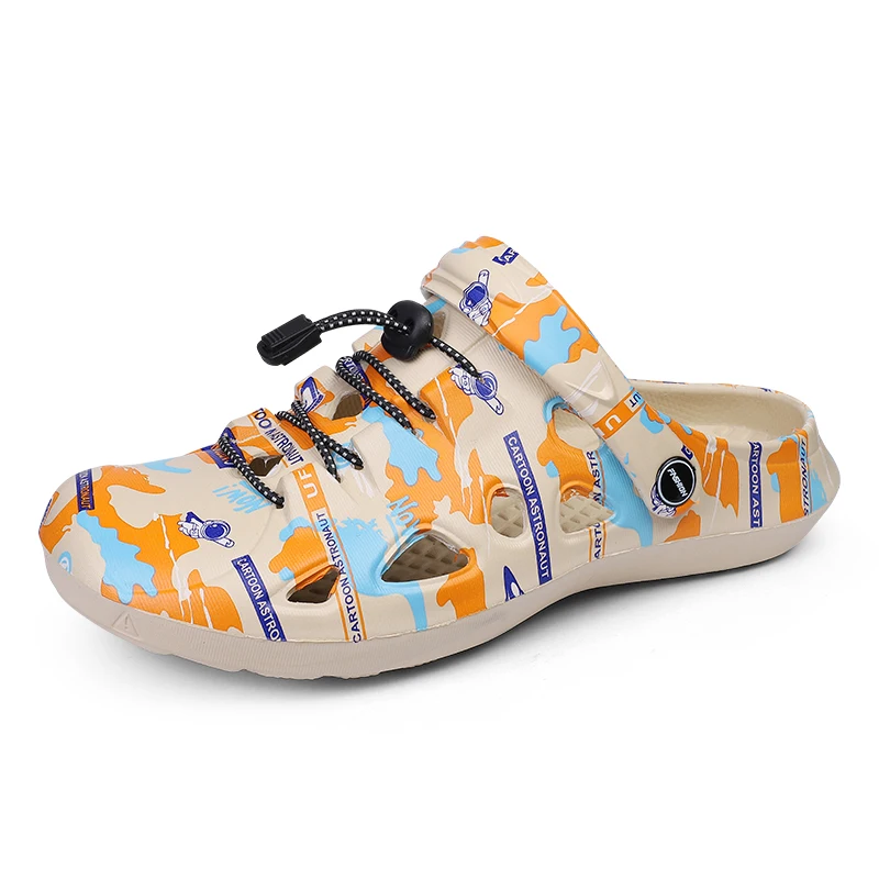 2024 AE HOT Selling Men Trendy Pattern Printed EVA Slipper Male Summer Outdoor/Home Slip-on Footwear Size40-45 Zapatillas Hombre