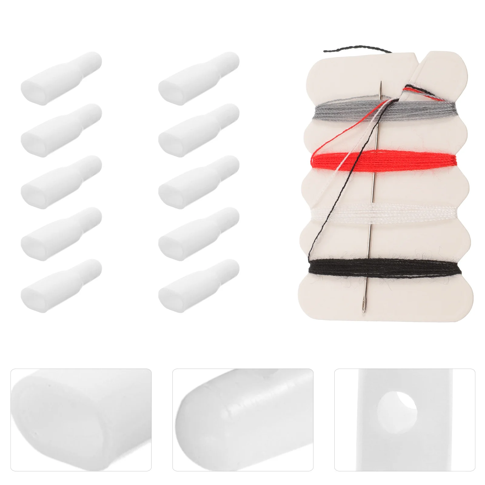 

10Pcs Plastic Umbrella Tail Beads Replacement Straight Umbrella Components Reliable Repair Accessories for Outdoor Umbrellas