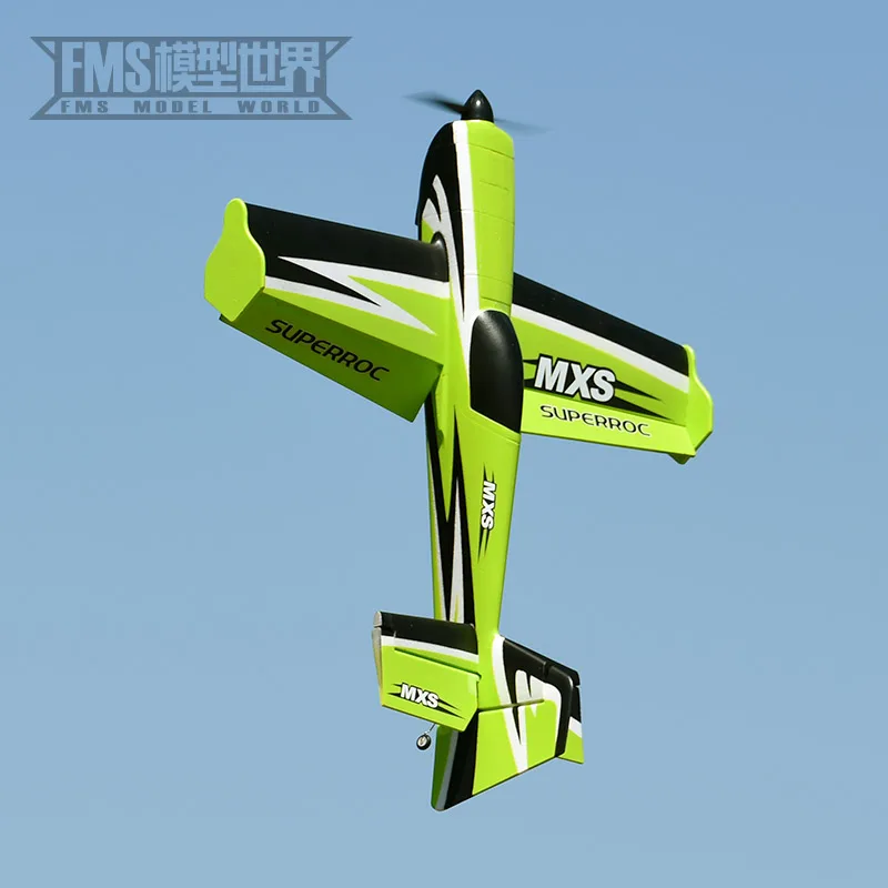 Fms Model 1100mm Mxs V2 Verbeterde Simulatie Stunt 3d Sport Machine Afstandsbediening Borstelloze Motor Vliegtuigen Vaste Vleugel Model