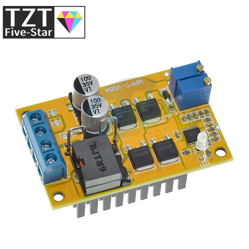 TZT 5A MPPT لوحة طاقة شمسية منظم تحكم شحن الطاقة الشمسية لوحة التحكم شحن البطارية 9 فولت 12 فولت 24 فولت السيارات التبديل