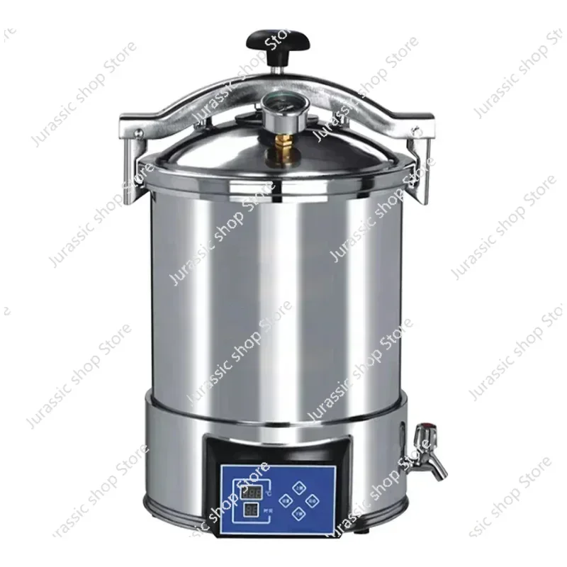 

Portable Mushroom Autoclave Sterilization Machine 18/24L Electric Small Autoclave Food Steam Sterilizer with Digital Display