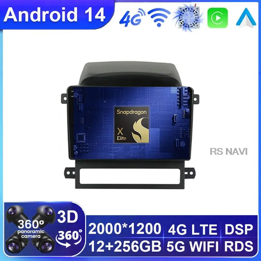 

Android 14 Car Rodio for Chevrolet Captiva 2008-2012 Carplay Auto MultimediaVideo Player Navigation Head Unit WIFI+4G GPS DSP BT