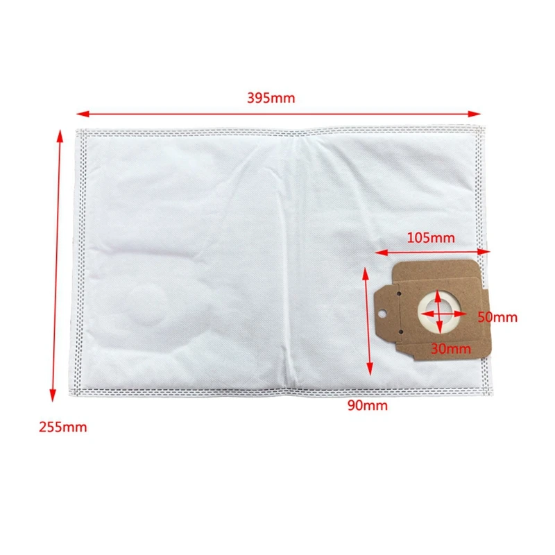 10 Uds piezas de repuesto bolsa de polvo para Karcher Cv30/1 Cv38/2 accesorios para aspiradoras bolsa de basura no tejida