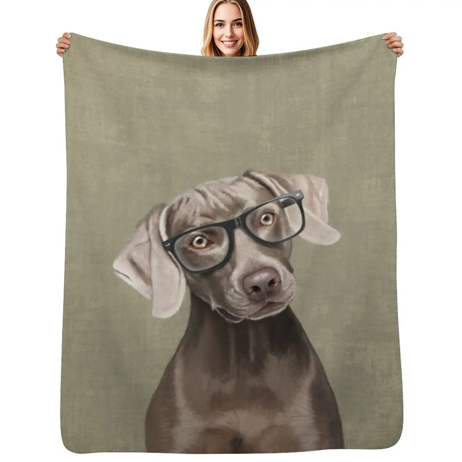 

Mr Weimaraner Throw Blanket Warm For Baby Blankets For Baby Single Blankets