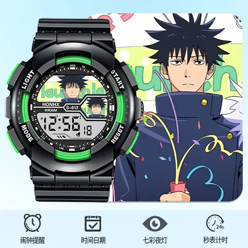 new Fushiguro Megumi cool personality fashion anime peripheral student party waterproof electronic sports watch birthday present