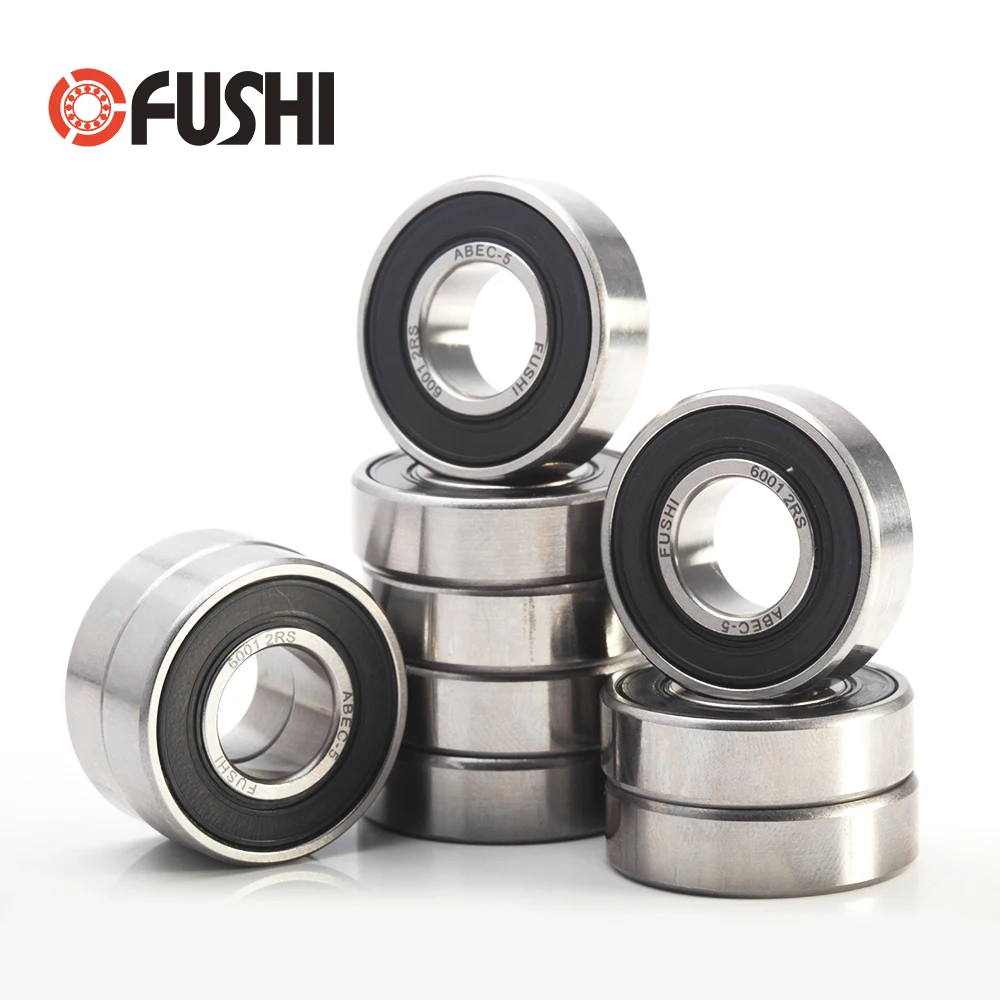 6001-2RS Łożysko ABEC-5 (10 SZTUK) 12x28x8 mm Uszczelnione łożyska kulkowe zwykłe 6001 2RS 6001RS 180101   RS