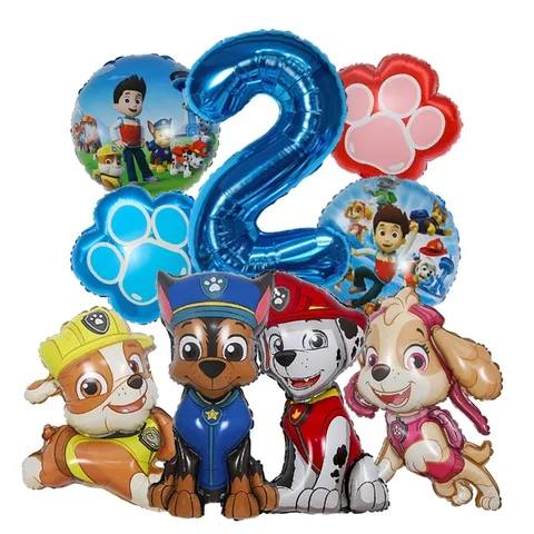 Фольгированные шары «Щенячий патруль» Чейз и Скай  PAW PATROL — фото устройства