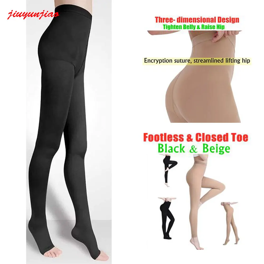 

Women Medical Compression Pantyhose for Varicose Veins Stockings 30-40 MmHg Compression Support Pantyhose Thights