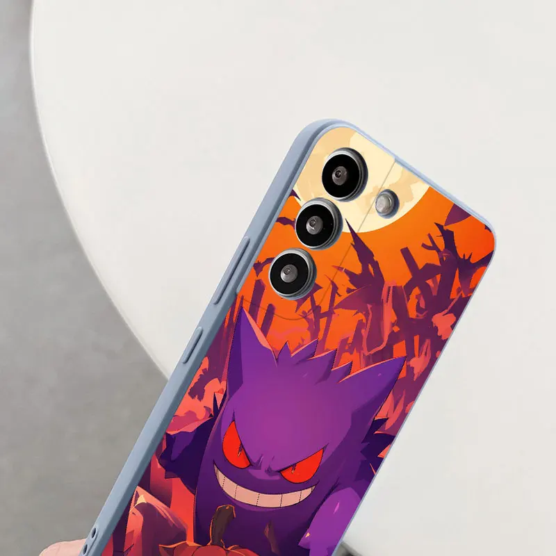 Gengar سعيد هالوين جراب هاتف لسامسونج غالاكسي S25 الترا S24 S23 S22 زائد S21 S20 FE S10 S25Ultra s24FE غطاء سيليكون