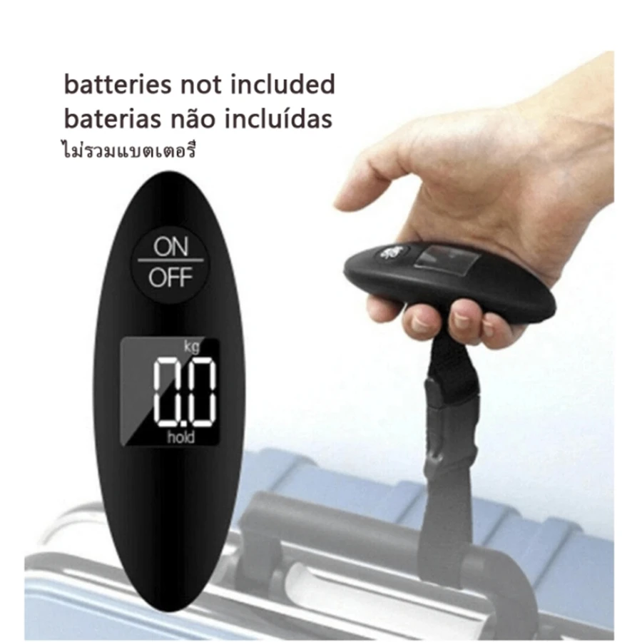 

40kg/100g Portable Luggage Scale High Precision Travel Digital Hanging Scales With Webbing belt LCD Digital Electronic Luggage