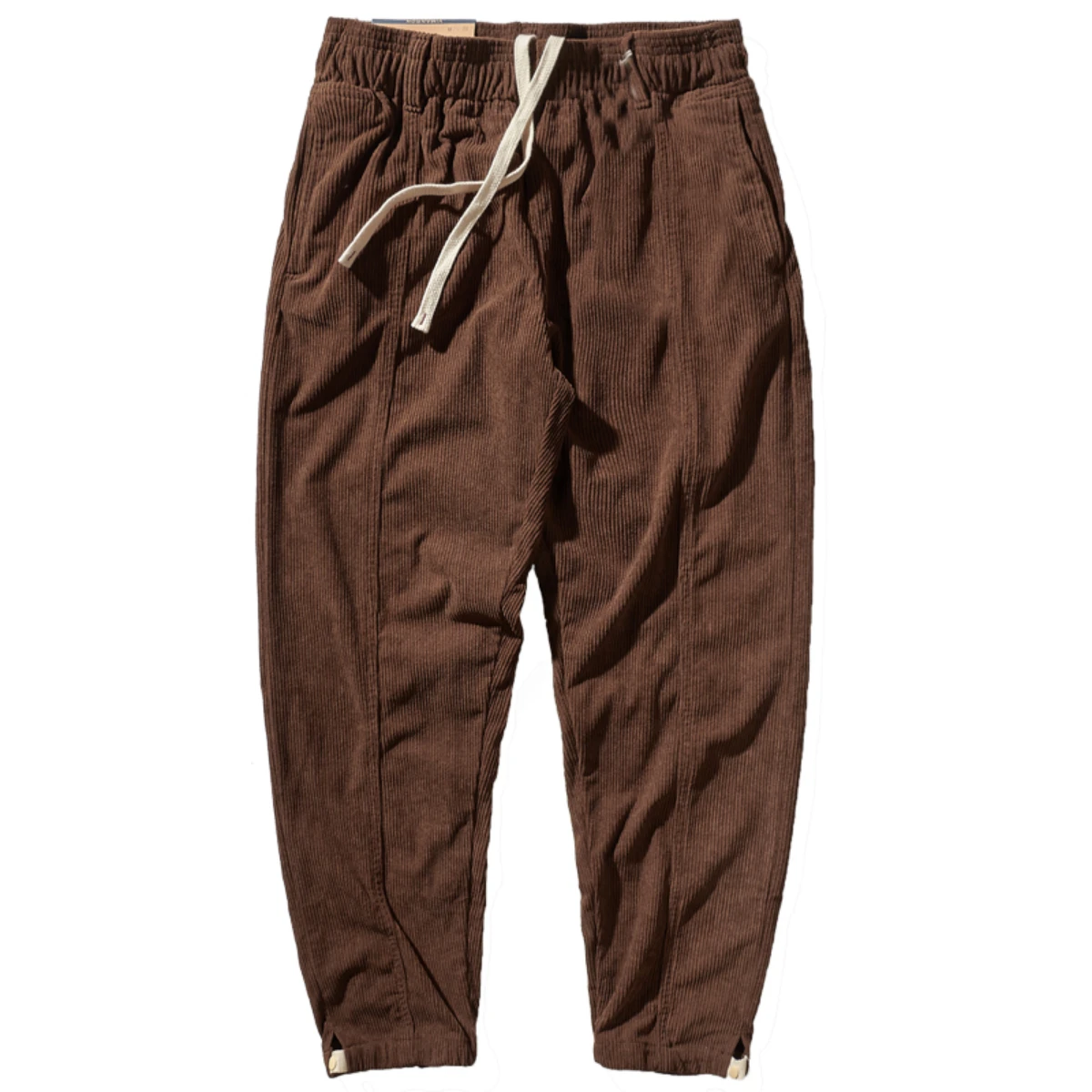 Corduroy pants men's elastic waist autumn sweatpants loose bundle feet tide brand overalls