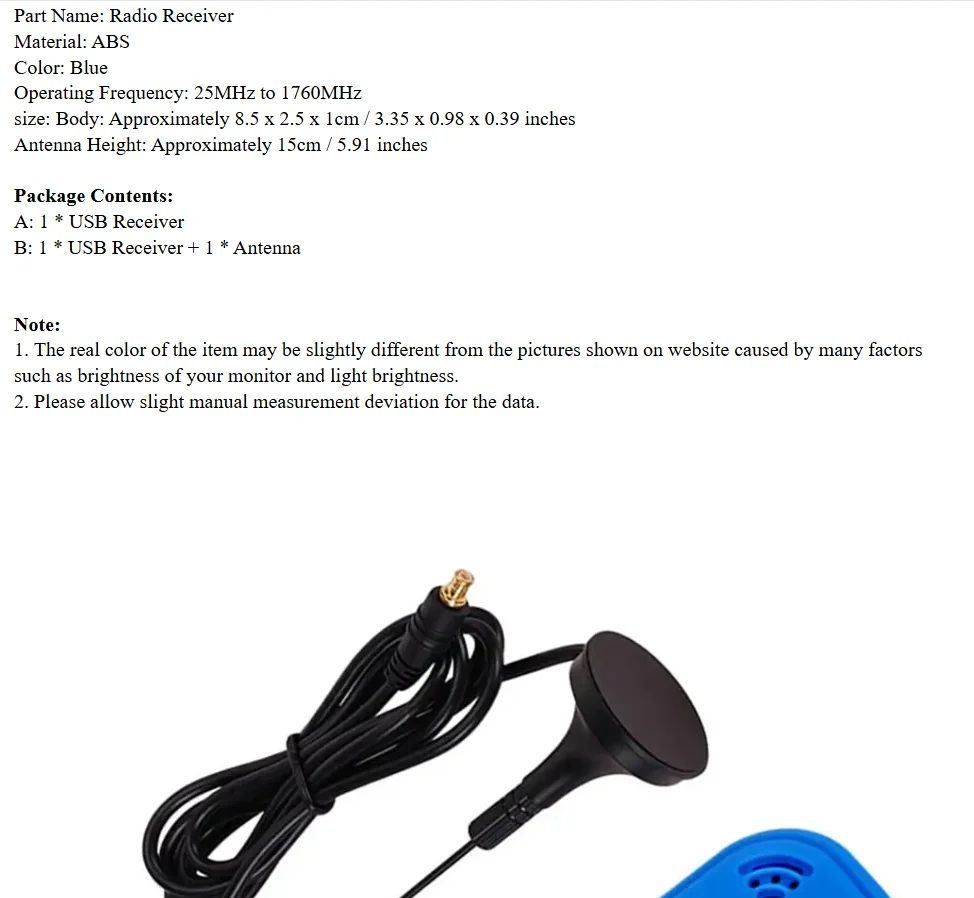 1 Set Radio Receive…