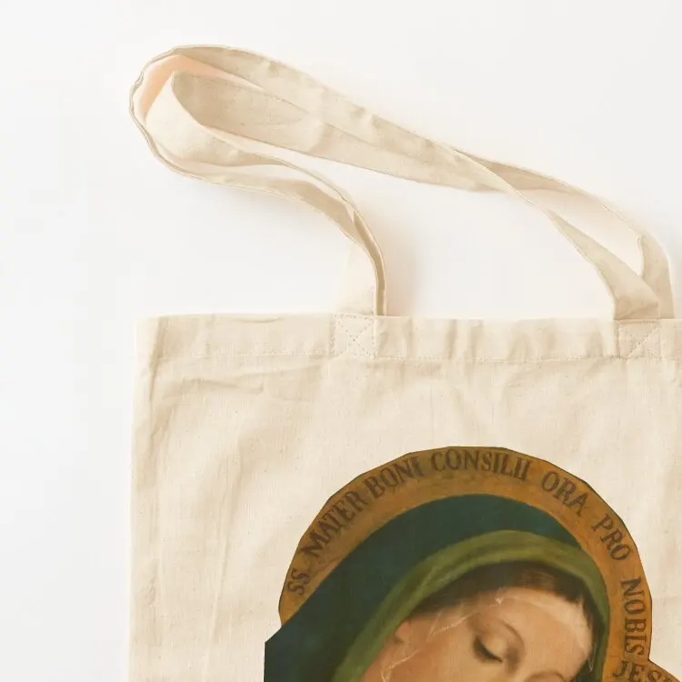 Our Lady of Good Counsel Tote Bag Woman shopper bag personalized tote bag cute pouch Women's beach bags