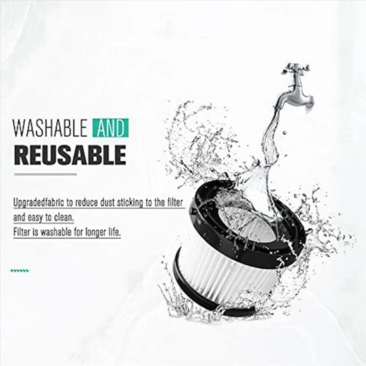 

Фильтр HEPA A66I DCV5011H (16 шт.) для беспроводного ручного пылесоса DCV501HB, с 32 поролоновыми фильтрами и 4 щетками