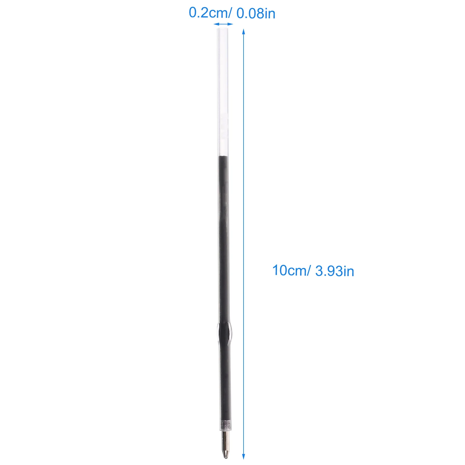 100 Pz 0.7mm Ricariche per penna Tipo di pressa Penna gel Ricariche nere Penna a sfera retrattile Ricariche per penna Touch Screen Penna stilo