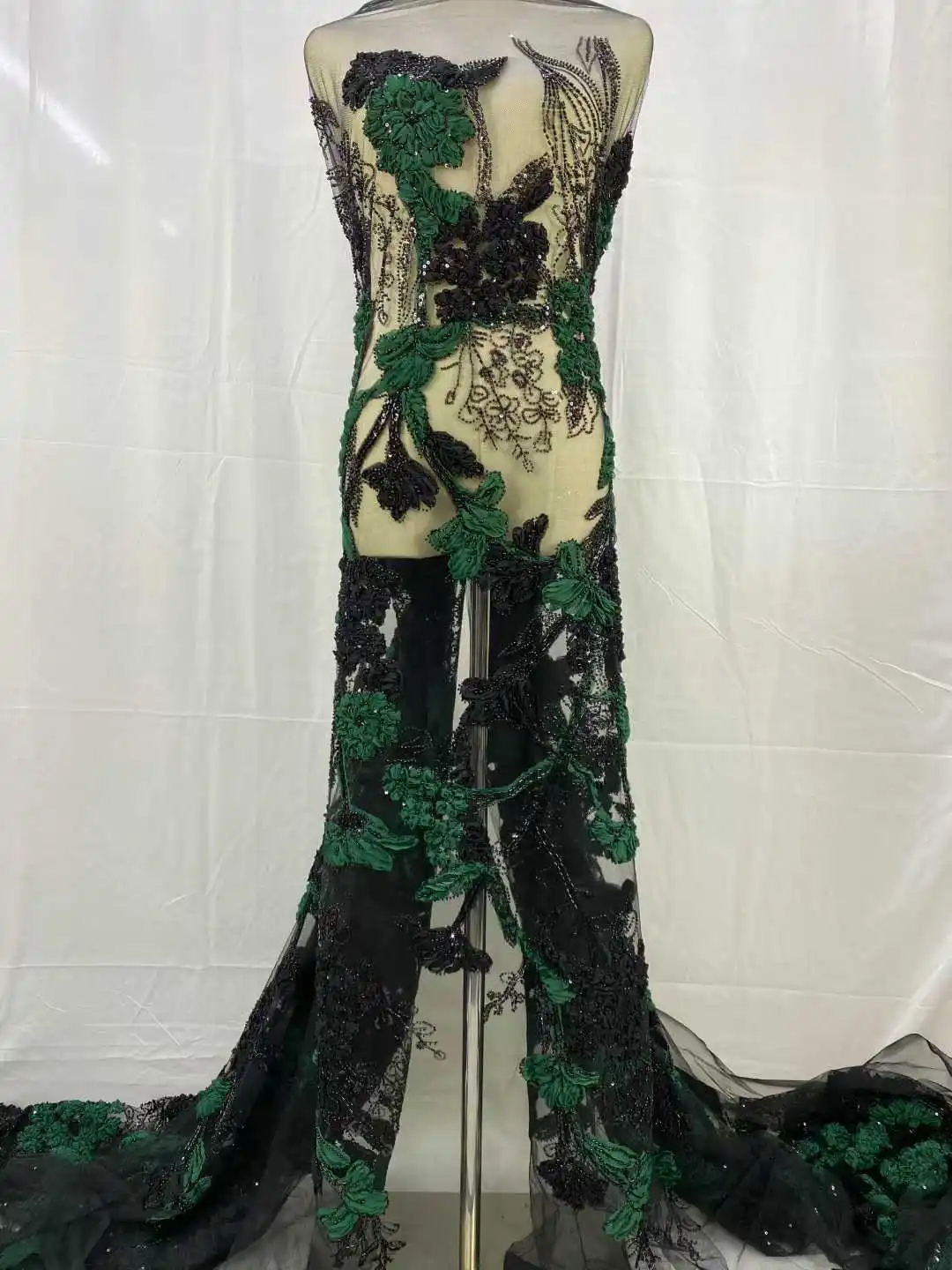 African Groom Lace Fabric French Nigerian Lace Bridal 2025 High Quality Sequins Tulle Lace Fabric For Party women 5 Yards -JH