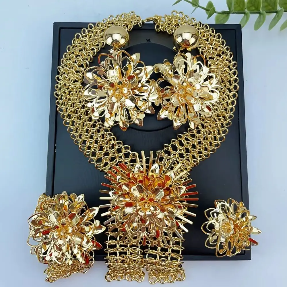 

EMMA Fashion Trend Jewelry Set For Women Bold Jewelry Large Pendant Necklace Set FHK28402