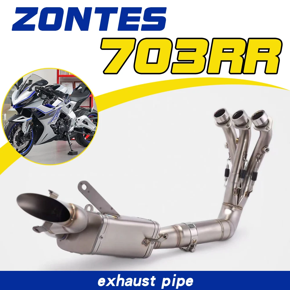 

ZONTES 703RR modified with original factory appearance, stainless steel bottom exhaust pipe, and full system.