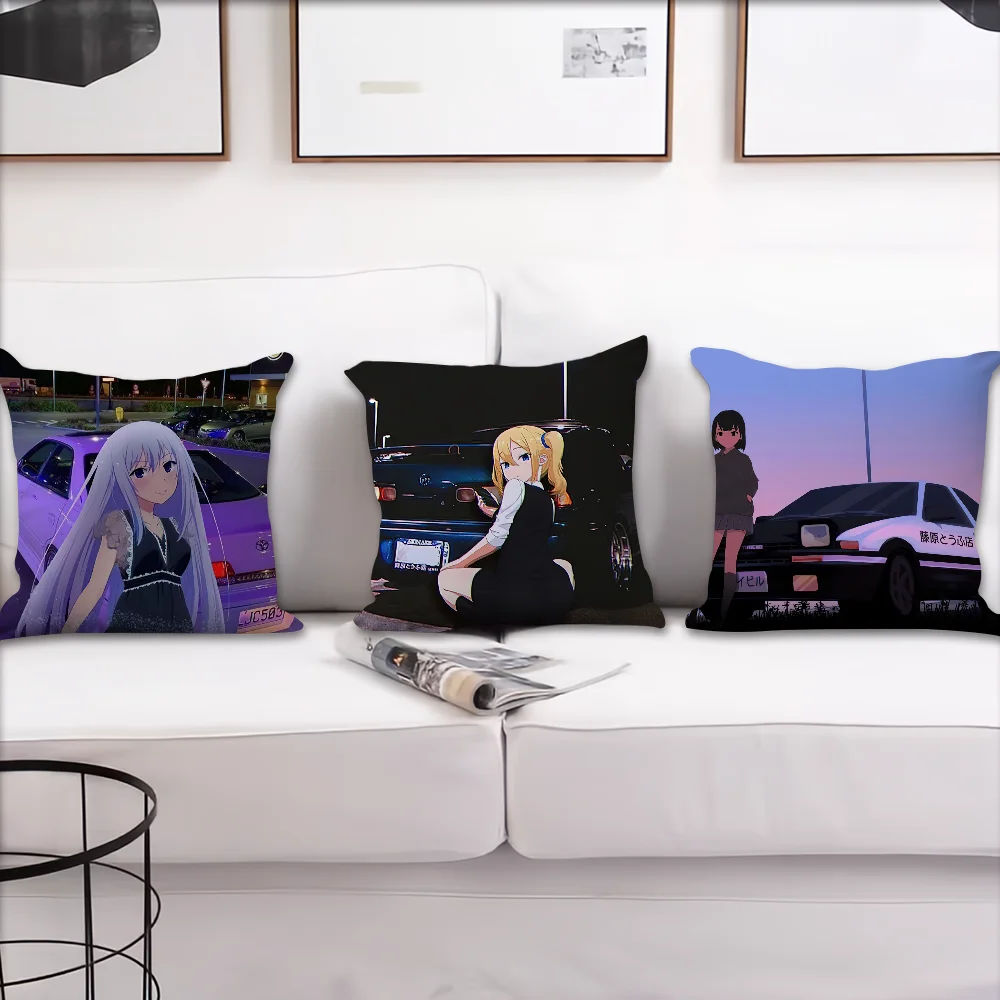 AE86 cushion cover Pillow JDM Case Male Room Bedroom Cartoon Sofa Living Backrest Car Square Car Tokyo Headboard