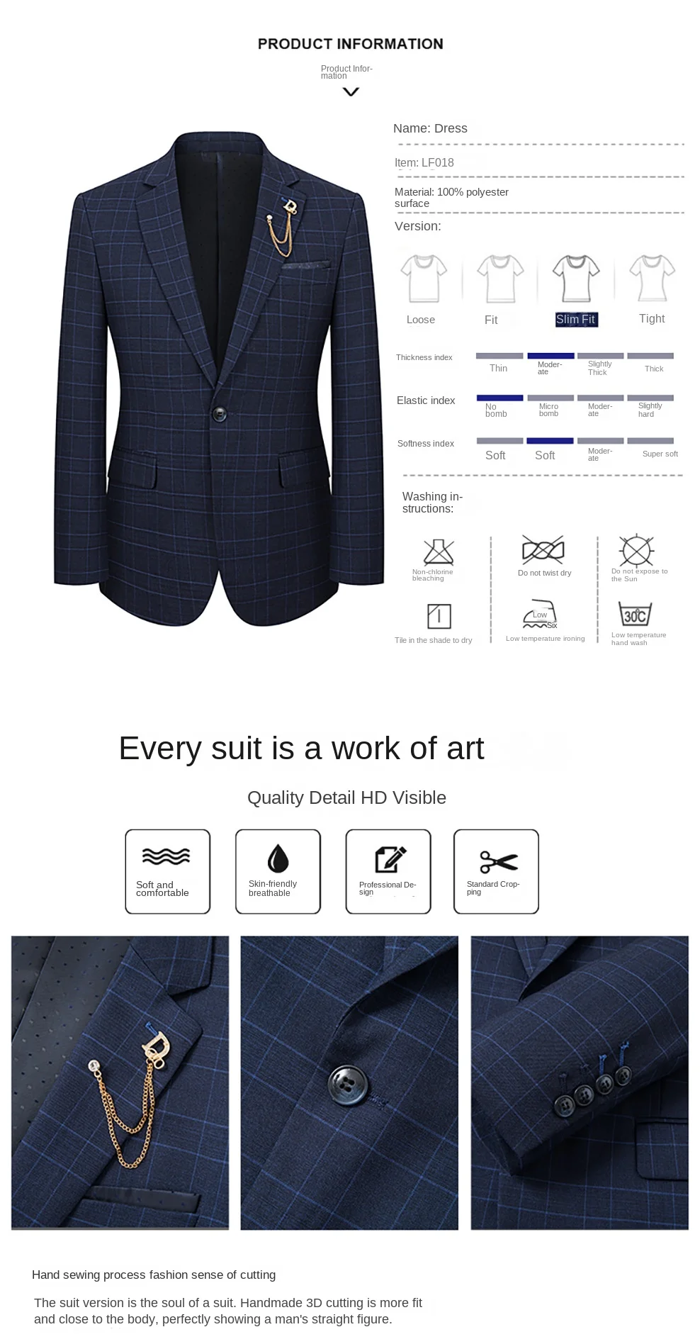 British Style Men Plaid Vest Blazer Pants 3 Pieces Set / Male Fashion High End Slim Wedding Banquet Business Suit Jacket Coat