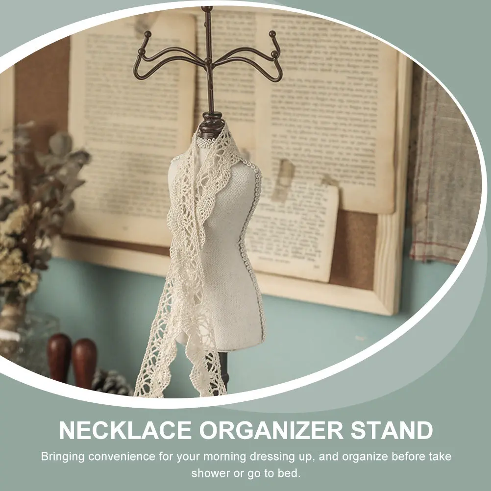 

Stylish Jewelry Rack Stand for Necklace Bracelet Earring Ring Organizer Dresser Nightstand Living Room Bedroom Bathroom Decor