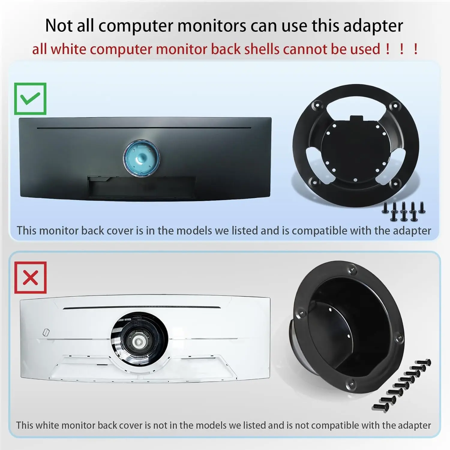 Soporte de pared VESA para monitores Samsung Odyssey curvos