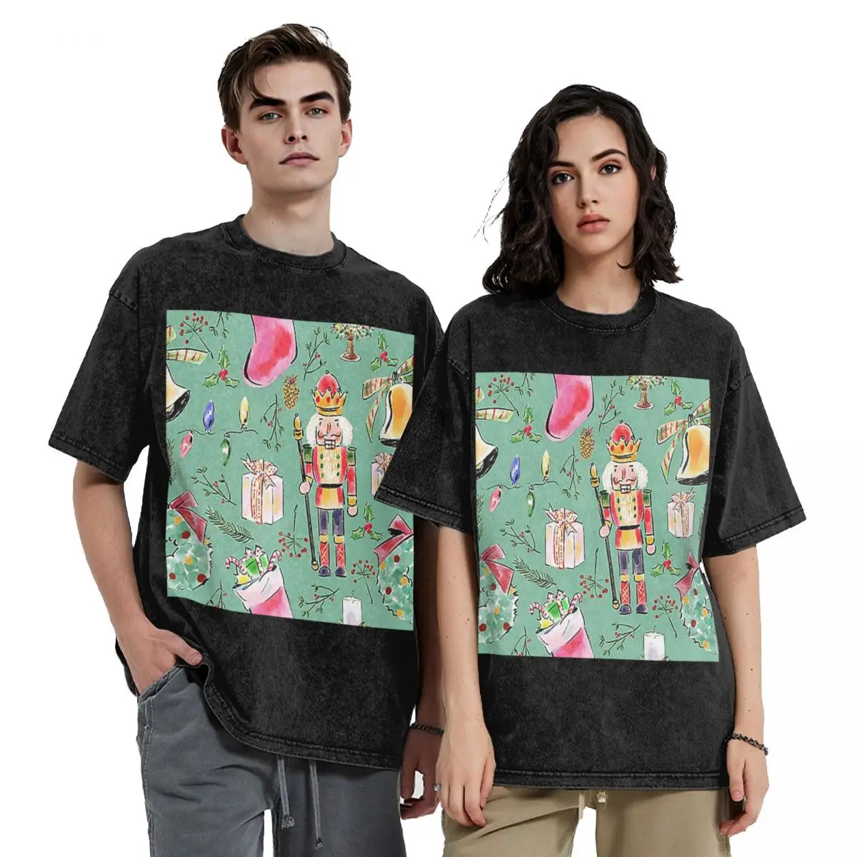 

Уличная одежда, футболки, рождественские Щелкунчики, звезды, балерина, скрипка, футболка с коротким рукавом, футболка в стиле хип-хоп, топы, футболки для мужчин и женщин