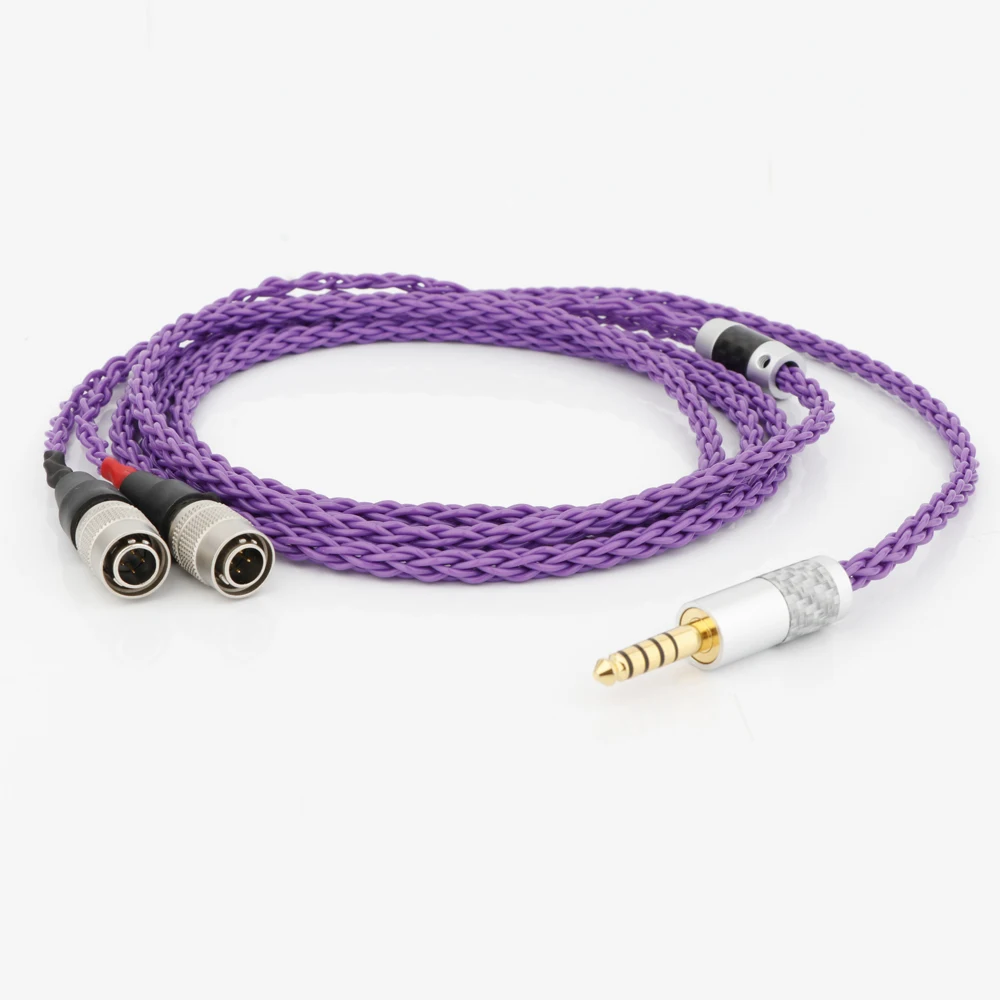 كابل سماعة رأس مطلي بالفضة 8 Core OCC استبدال كابل ترقية لكابل MrSpeakers Mr Speakers Ether Alpha Dog Prime Haldane