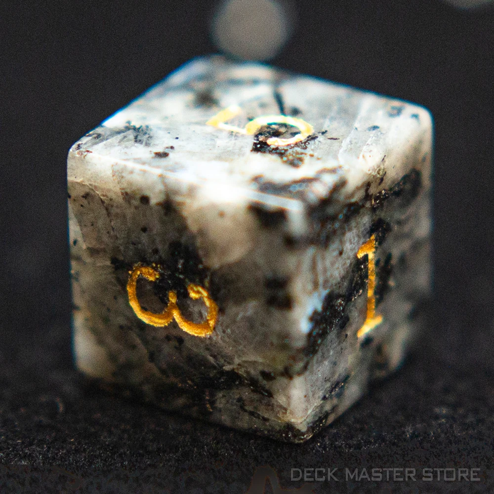 Labradorite Dice Polyhedral Gemstone Various Shapes Digital D20 DnD Dice for D&D TRPG Tabletop Games Board Games Dice