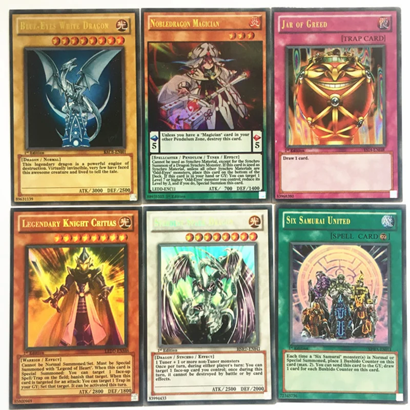 New 112Pcs Yu Gi Oh Flash Cards Game Anime Holographic  English Card Wing Dragon Giant Soldier Sky Battle Game Adult Toy Gift