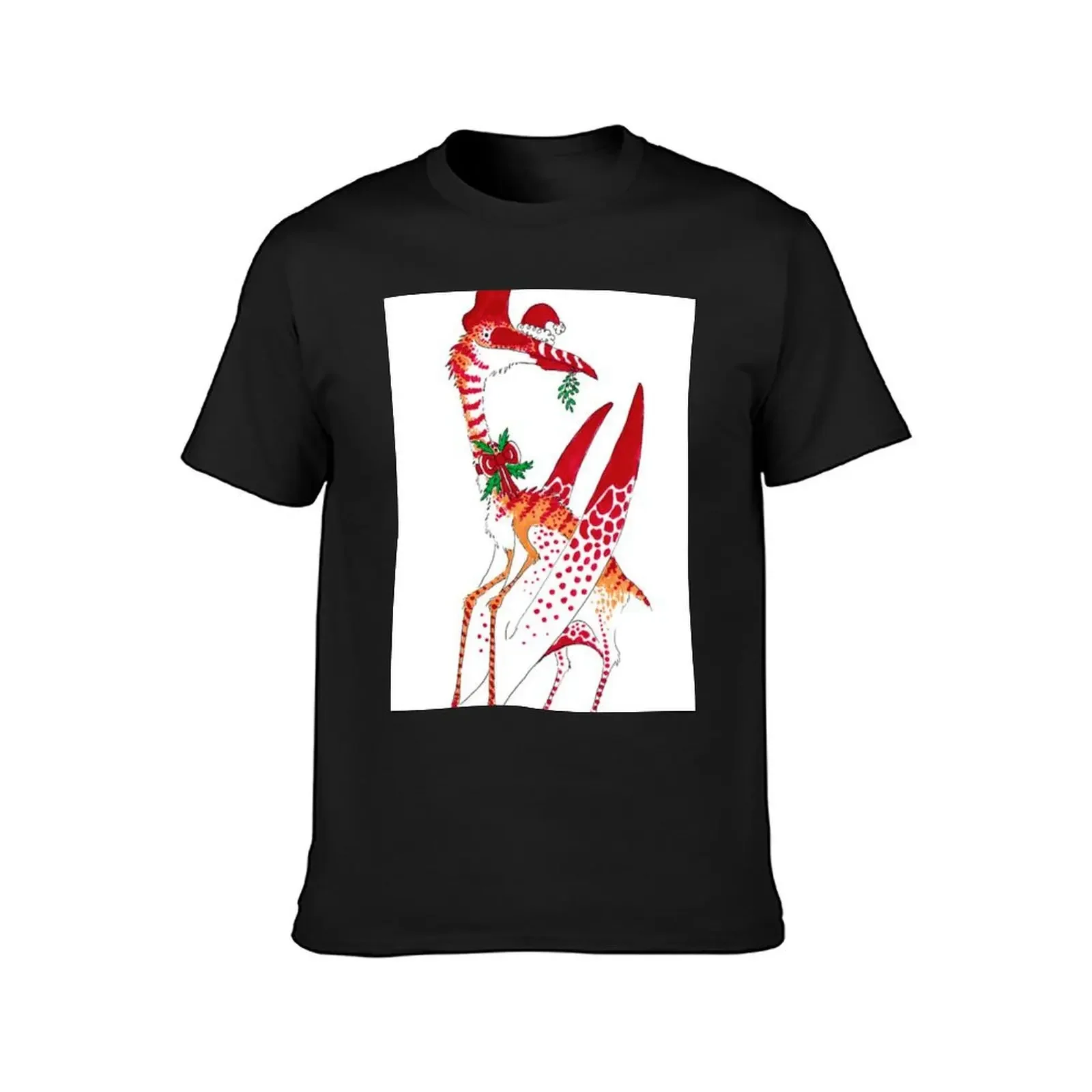 Christmas Quetzalcoatlus T-Shirt oversized graphic tee korean fashion mens vintage t shirts