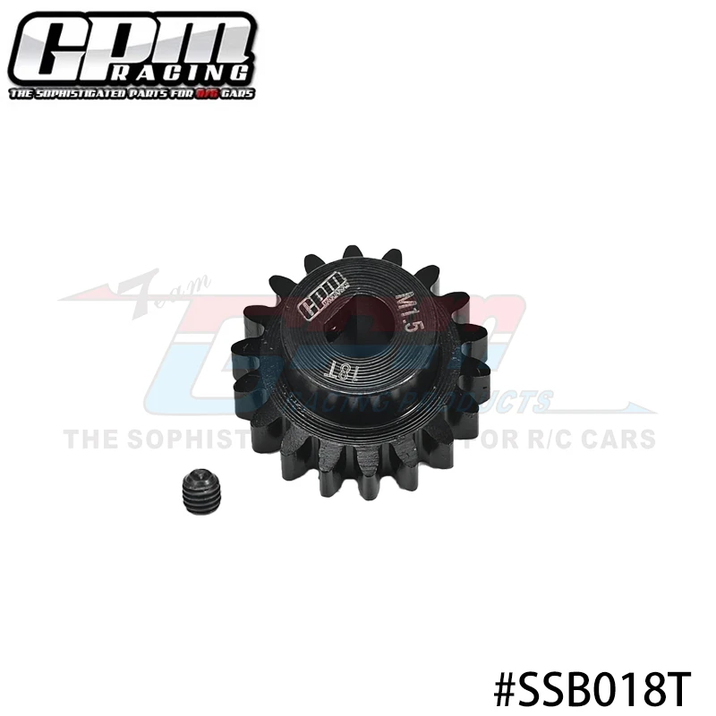 GPM Harden Steel #45 Motor Gear 18T For LOSI 1/6 Super Baja Rey