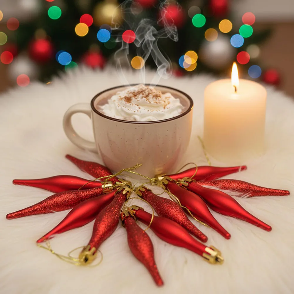 

Festive Display 9cm Long Christmas Decor Christmas Tree Decor Complete Set Multicolored Ornaments Christmas Party