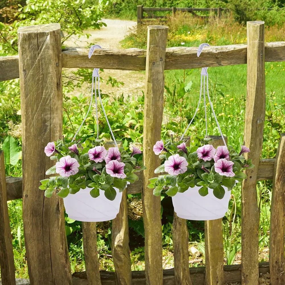 

8 Sets Chrysanthemum Chlorophytum Pot Plant Plastic Flower Hanging Orchid Basket Potted Pots Planter Containers
