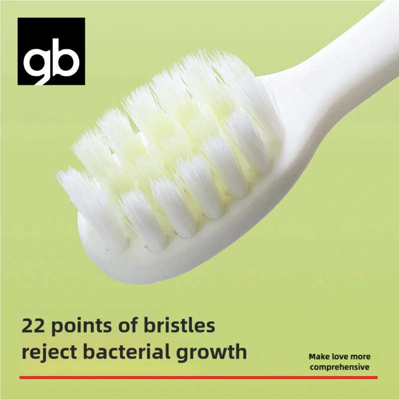 gb 2 buah sikat gigi anak, sikat gigi bulu lembut untuk bayi dan balita usia 3+ tahun, sikat gigi bayi untuk gigi susu