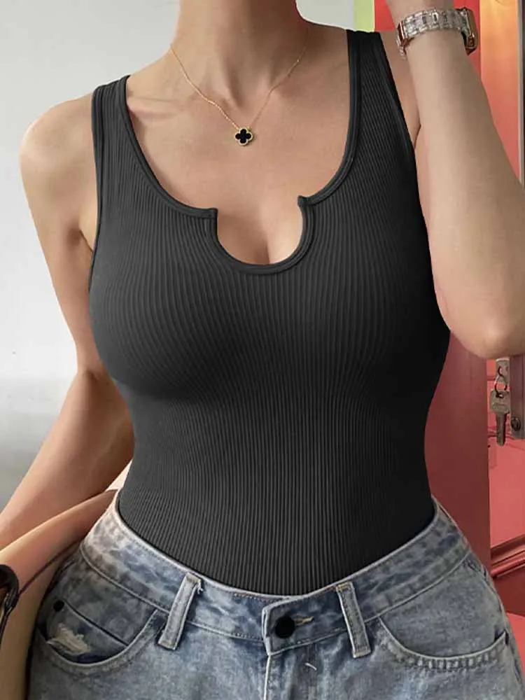 2025 المرأة بلا أكمام مثير ارتداءها بلون الأساسية رداء علوي غير رسمي الرياضة اليوغا خارج الكتف قطعة واحدة ارتداءها