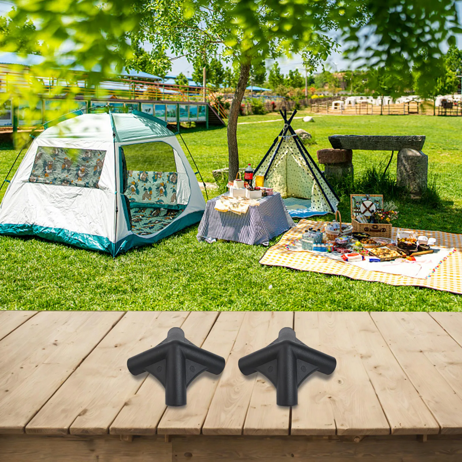 

Camping Tent Parts Outdoor Bathing Tent 16mm Diameter Compatibility Easy Installation Design Tent Connector Joint