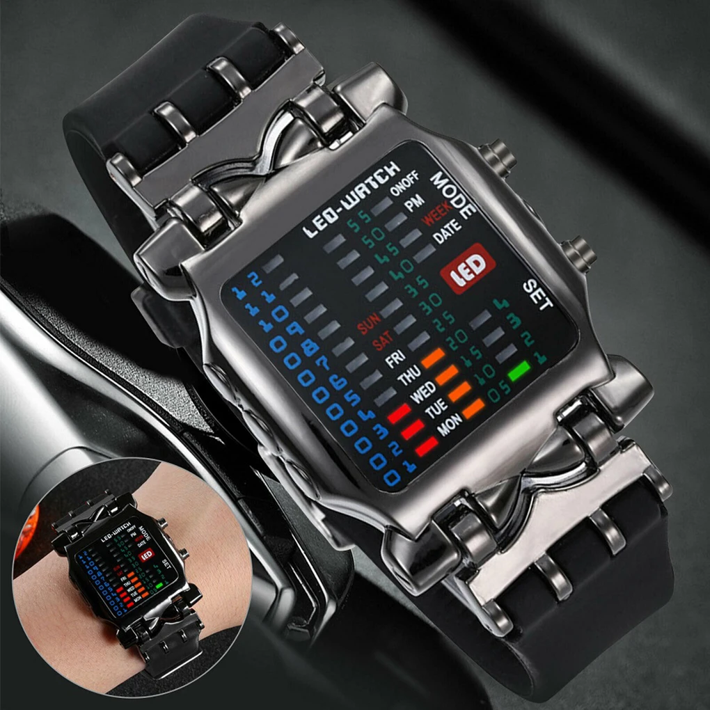 Electronic LED Digital Wrist Watch Portable Wristwatch Watches Birthday